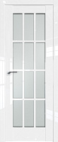 Дверь Белый люкс 102L ст.матовое 2000*800 (190) R Krona