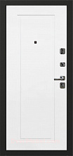 Металлическая дверь OIKO ACOUSTIC Art Black/K1 Софт белый
