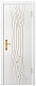 Межкомнатная дверь Гринвуд 5 эмаль белая патина карамель