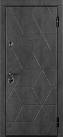 Металлическая дверь Стальная линия Обливион (Камень, «Тёмно-серый» /PVC, «Серая лазурь»)