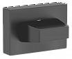 Завертка CUBE PAL-WC SQ MatBlack черный