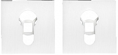 Декоративная накладка под цилиндр ABRISS ET 2101 MWP (Белый матовый)