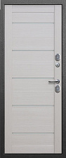 Металлическая дверь ISOTERMA 11 см Серебро Лиственница беж царга