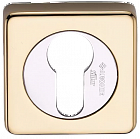 Накладка на ключевой цилиндр SILLUR CL-C P.GOLD (золото блестящее, квадратное основание)