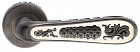 Ручка раздельная ALIVIO BL. SILVER (на круглой розетке эмаль/чернёное серебро)