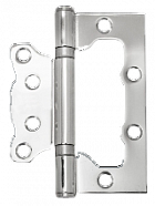 Петля накладная  VETTORE FLUSH 100×75×2.5mm CP (Хром)