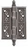 Универсальная петля врезная латунная A030-G 4272 BL.SILVER (Размер XL 127x89x4 мм, чернёное серебро)