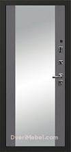 Металлическая дверь OIKO ACOUSTIC K2 Grey Soft/Reflex Софт серый