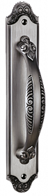 Комплект дверных ручек на планке без механизма ACANTO BL. SILVER (PL) (чернёное серебро)