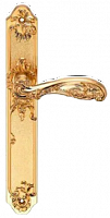 Ручка на планке FLOR S. GOLD (PS) (на планке проходная, матовое золото)