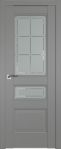 Дверь Грей 94U 2000*800 (190) R ст.гравировка 1 Krona