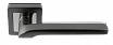 Ручка раздельная PALLINI PAL-120-RS SBN/NP "Санторини" (матовый чёрный никель/полированный никель)