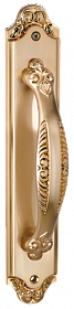 Комплект дверных ручек на планке без механизма ACANTO S. GOLD (PL) (матовое золото)