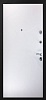 Металлическая дверь Стальная линия Сидней (Камень, «Тёмно-серый» /Имитация эмали, «Белый сатин»)