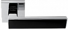 Ручка раздельная PAL-Z02-S PC/MatBlack "Нью-Йорк" полированный хром черный