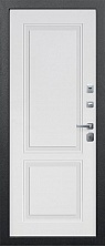 Металлическая дверь 11 см ISOTERMA Серебро велюр белый софт