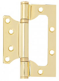 Петля накладная  VЕTTORE FLUSH 100×75×2.5mm GP  (Золото)