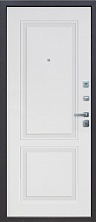 Металлическая дверь Дверь 9 см Серебро Велюр белый софт