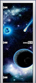 Межкомнатная дверь Maybah со стеклом Space 01