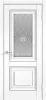 Межкомнатная дверь ALTO 7 ясень белый структурный стекло